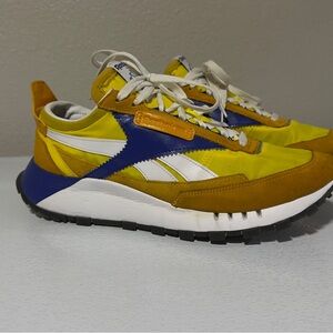 Reebok Men's Sneakers in Yellow, Blue, and White
